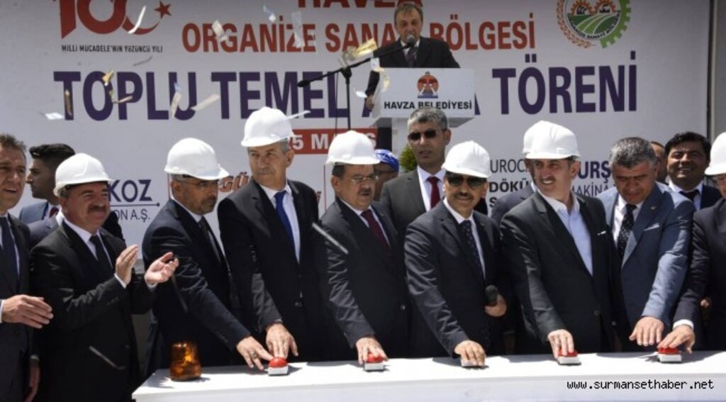 Havza'da tarihi gün, 5 fabrikanın temeli atıldı...