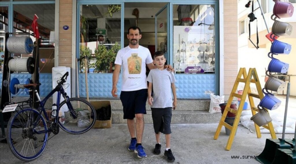Baba ile oğlunun 'hayat koşusu' devam ediyor