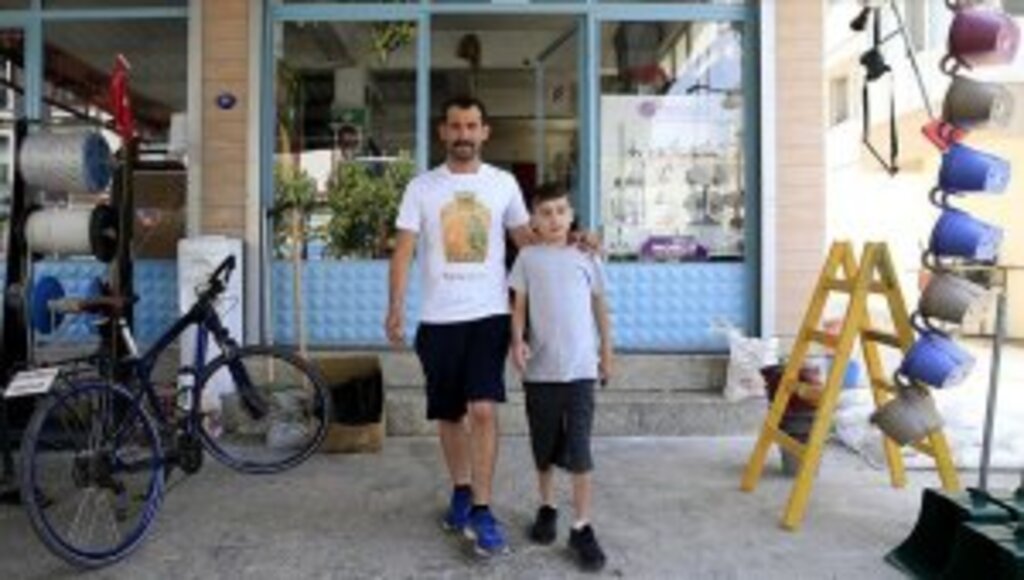 Baba ile oğlunun 'hayat koşusu' devam ediyor