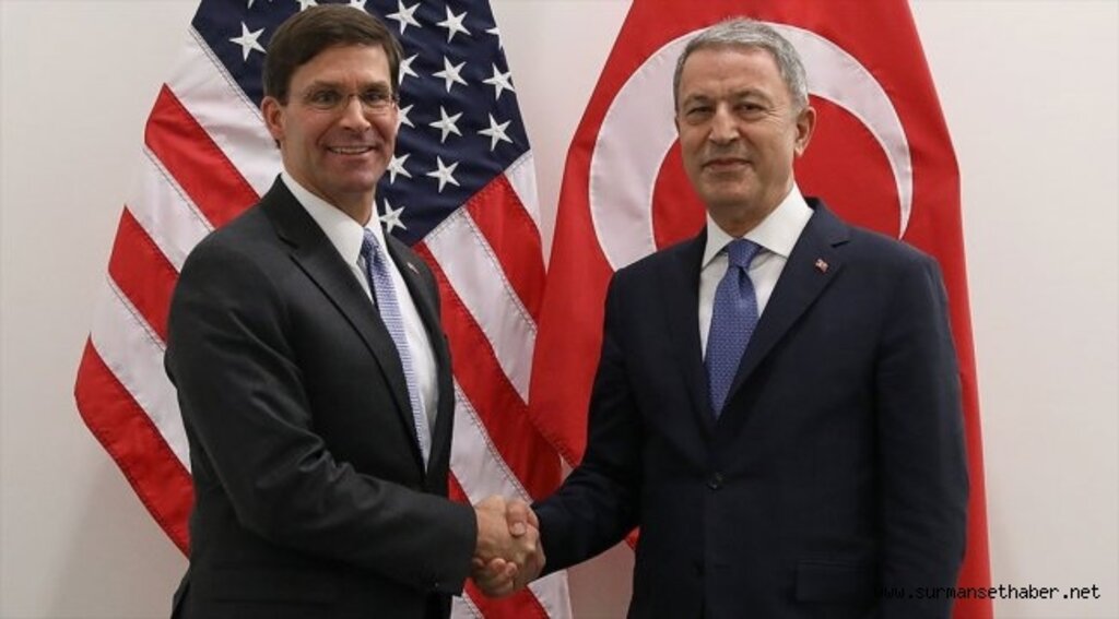 Bakan Akar ile ABD Savunma Bakanı Vekili Esper görüştü