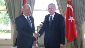 Cumhurbaşkanı Erdoğan AB Komiseri Avramopoulos'u kabul etti