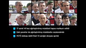 Genelkurmay çatı davasında 17 sanığa 141 kez ağırlaştırılmış müebbet
