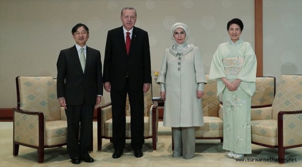 Cumhurbaşkanı Erdoğan Japon İmparatoru Naruhito ile görüştü
