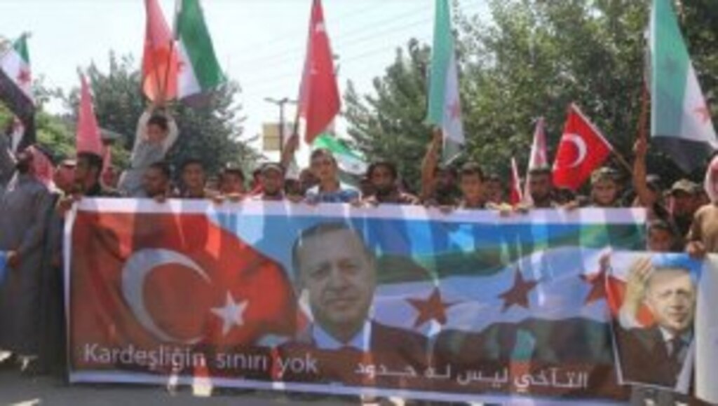 Afrin'de Türkiye'ye teşekkür yürüyüşü