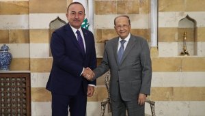 Çavuşoğlu Lübnan Cumhurbaşkanı ile bölgesel konuları görüştü