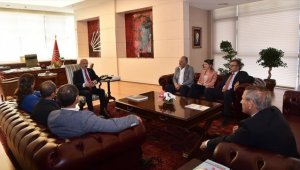 CHP Genel Başkanı Kılıçdaroğlu sendika ve oda başkanlarını kabul etti