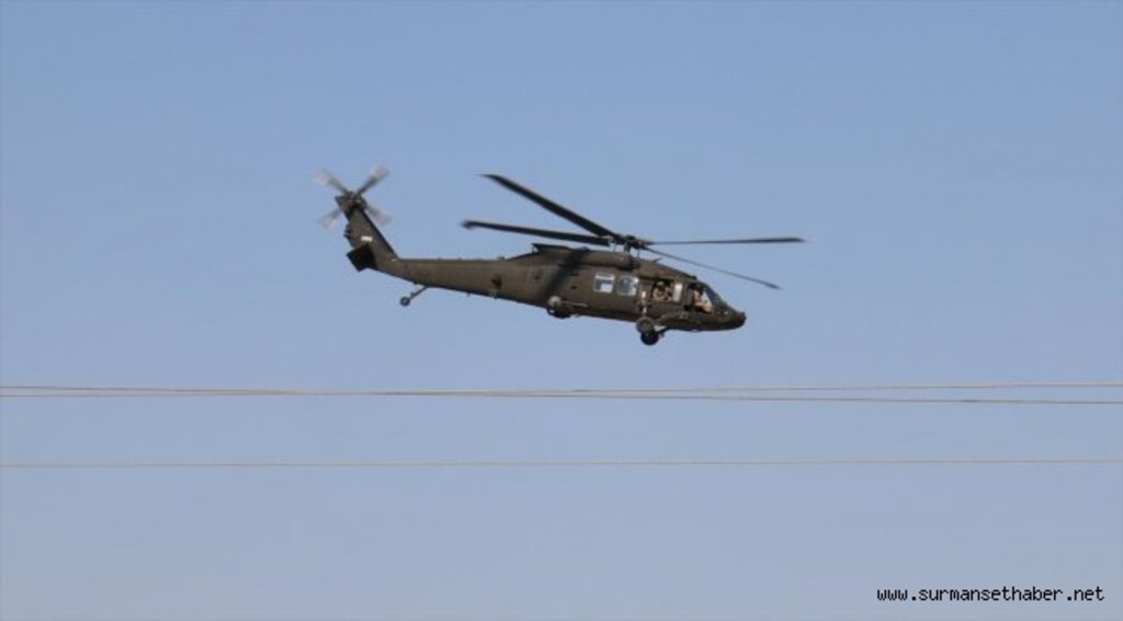 Fırat'ın doğusunda ilk ortak helikopter uçuşu