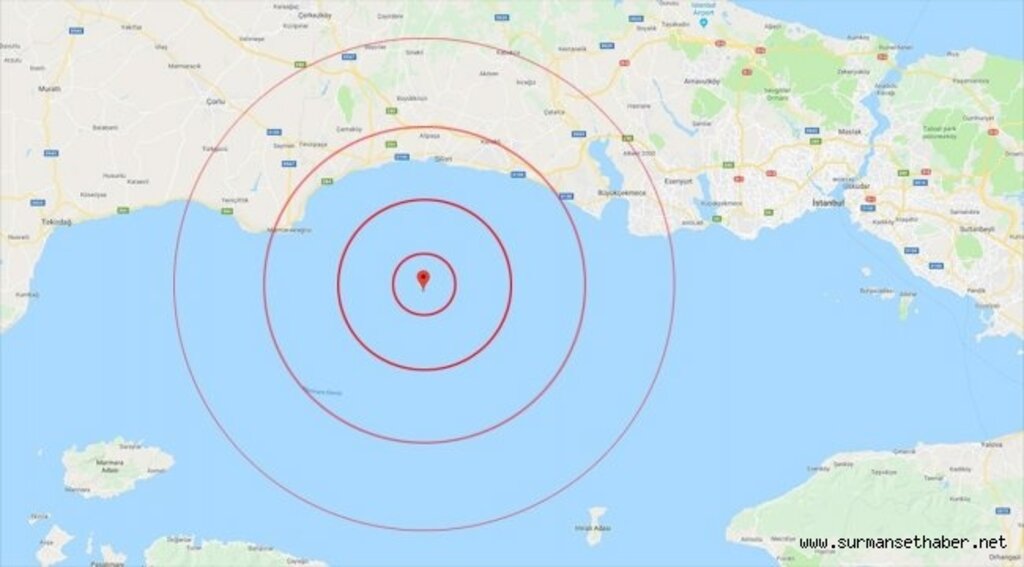 Marmara açıklarında 4.6 büyüklüğünde deprem