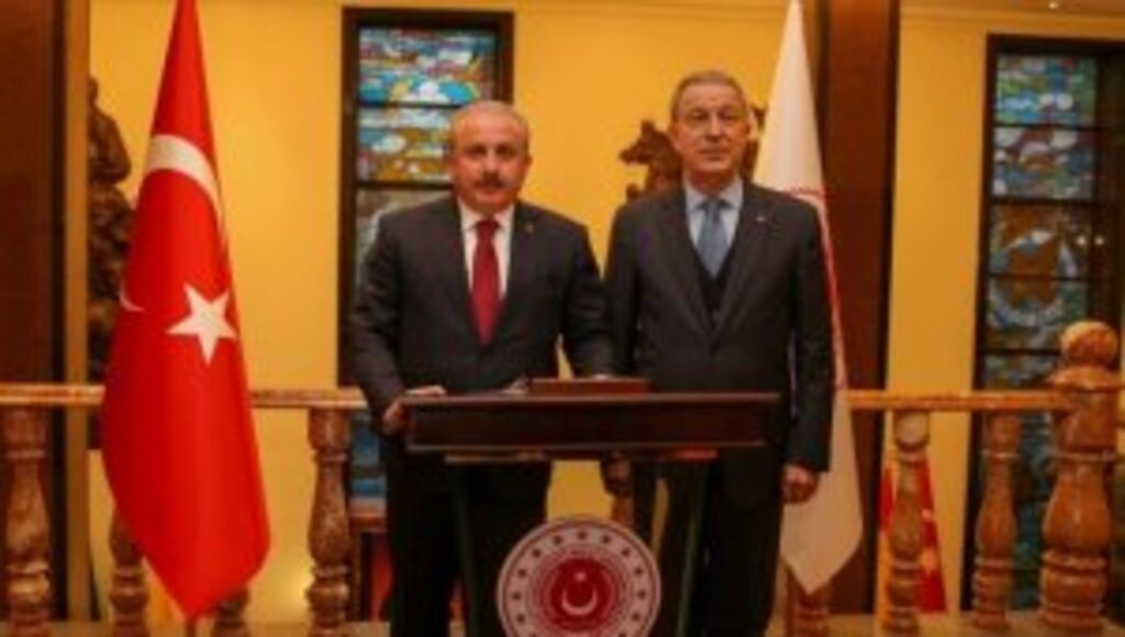 TBMM Başkanı Şentop'tan Hulusi Akar'a ziyaret