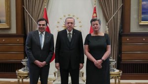 Cumhurbaşkanı Erdoğan AB heyetini kabul etti