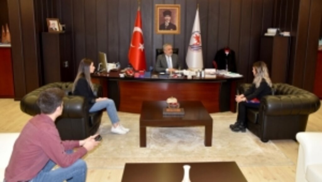 “OMÜ Masal” Uygulamasını Rektör Bilgiç’e Tanıttı