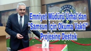 Emniyet Müdürü Ömer Urhal Projeye Kitap Bağışlayarak Destek Verdi