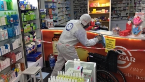 Muğla’da Eczaneler Dezenfekte Edildi