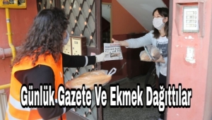 Atakum Belediyesi ücretsiz gazete ve ekmek dağıttı
