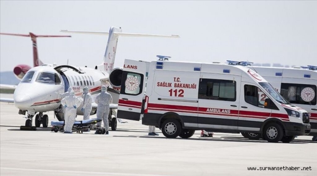 İsveç'teki Türk hasta ambulans uçakla Türkiye'ye getirildi