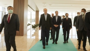 Cumhurbaşkanı Erdoğan, İstanbul'da yapımı devam eden hastaneleri inceledi