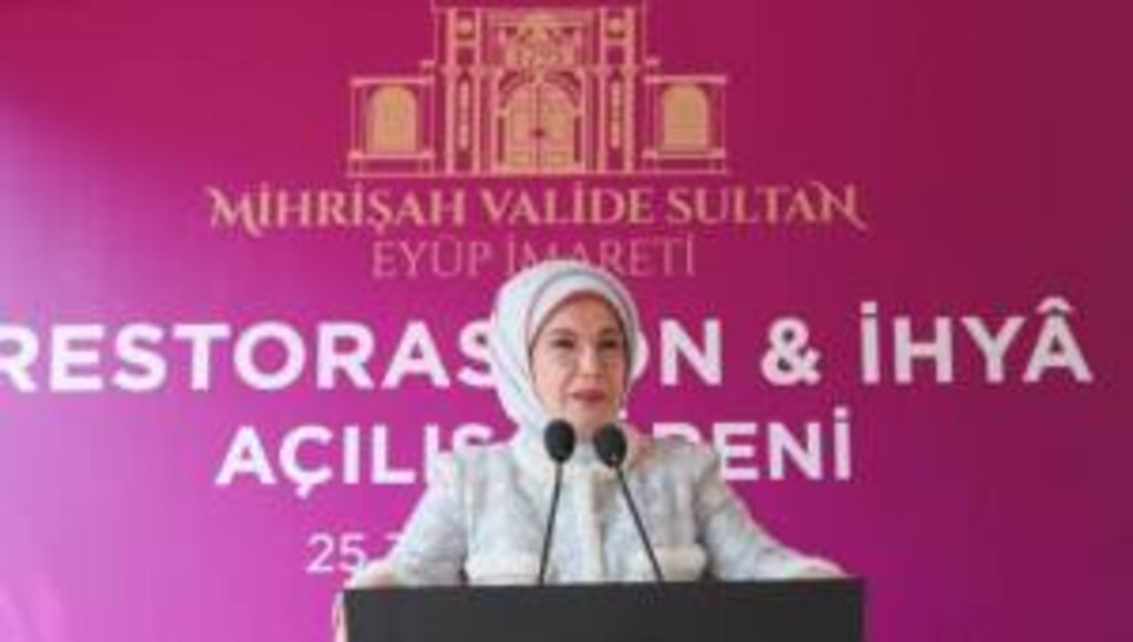 Emine Erdoğan, Mihrişah Valide Sultan Eyüp İmareti Restorasyonu Açılış Töreni’ne katıldı