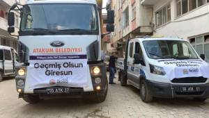 Atakum Belediyesi’nden sel mağduru Giresun’a yardım eli uzandı
