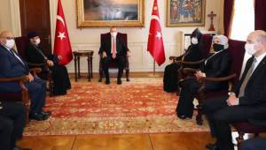 Cumhurbaşkanı Erdoğan, Türkiye Ermenileri Patriği Maşalyan ile bir araya geldi