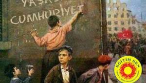 EĞİTİM SEN'DEN 29 EKİM MESAJI; 'CUMHURİYET BARIŞ İÇİNDE BİR ARADA YAŞAMAKTIR'