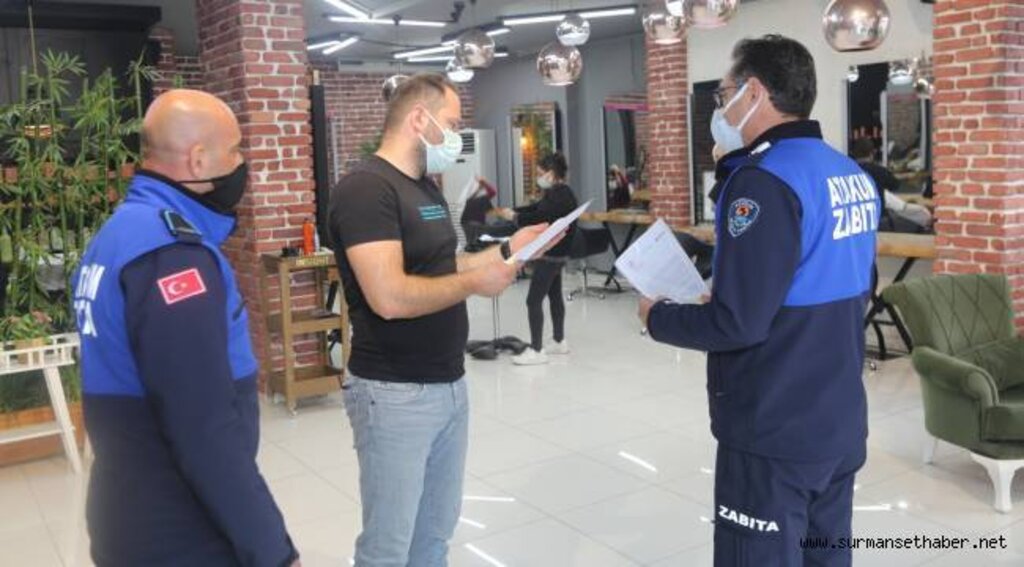 Atakum Zabıtası'ndan esnafa saat uyarısı