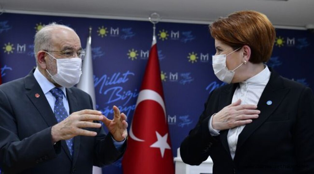 TEMEL KARAMOLLAOĞLU MERAL AKŞENER ’i ZİYARET ETTİ
