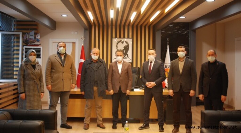 AK Parti İlçe Başkanı Köstek'den Cemil Deveci'ye Baş sağlığı Ziyareti.