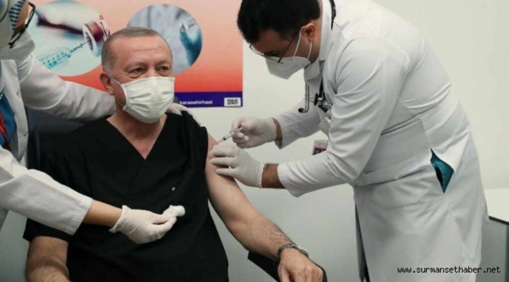 Cumhurbaşkanı Erdoğan, Koronavirüs Aşısı Oldu
