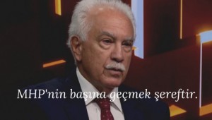 Doğu Perinçek; ''MHP'nin başına geçmek şereftir.''