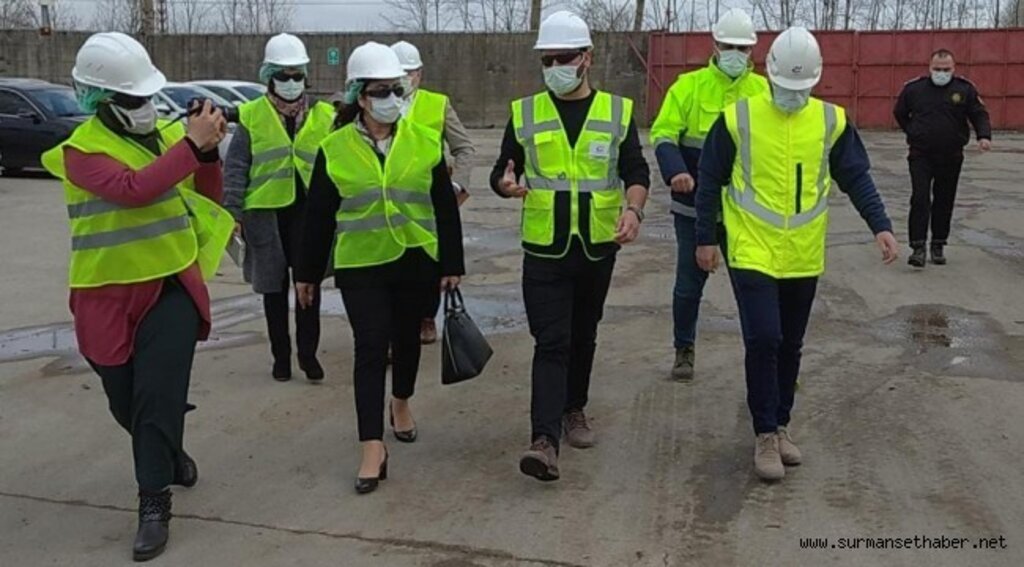 İYİ PARTİ ÇEVRECİLERİ SANTRALİ İNCELEDİ