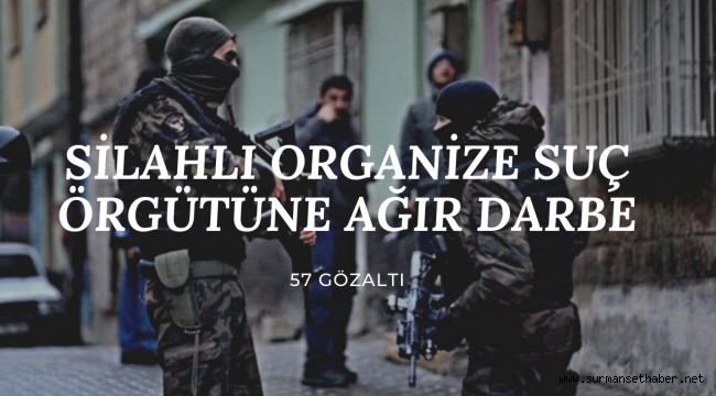 Samsun'da Silahlı Organize Suç Örgütlerine Ağır Darbe