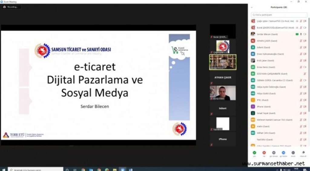 Samsun TSO’dan, “E-Ticaret ve Sosyal Medya” eğitimi
