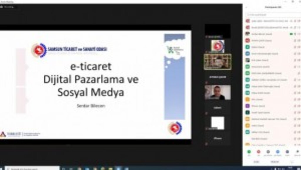Samsun TSO’dan, “E-Ticaret ve Sosyal Medya” eğitimi