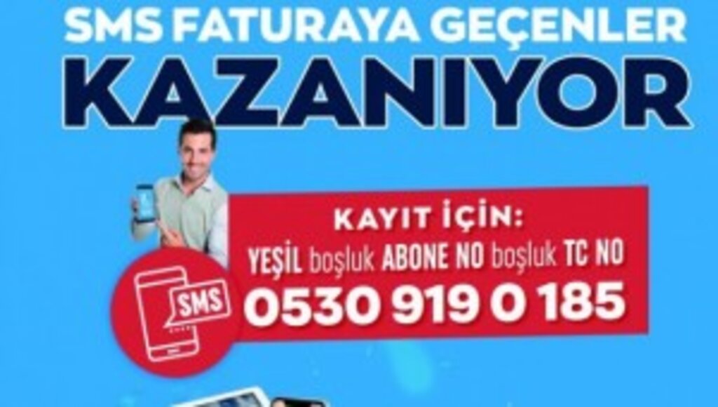 SMS fatura hem size hem doğaya kazandırıyor
