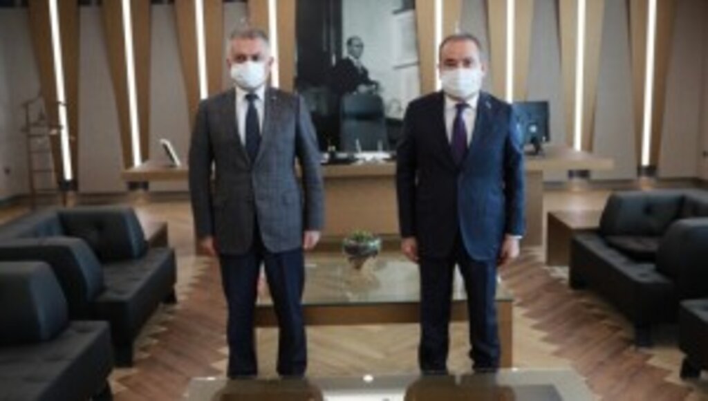 Vali Ersin Yazıcı Başkan Böcek’i ziyaret etti