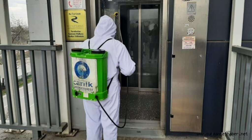 CANİK’TE 7442 BİNA DENZENFEKTE EDİLDİ