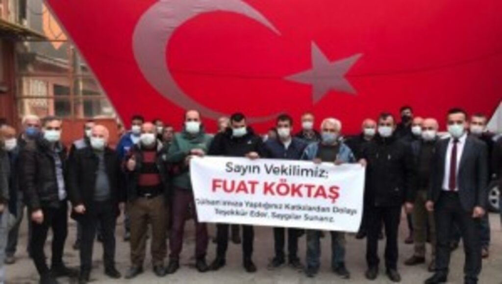 Gülsan Sanayi Esnafı'ndan Milletvekili Fuat Köktaş'a teşekkür