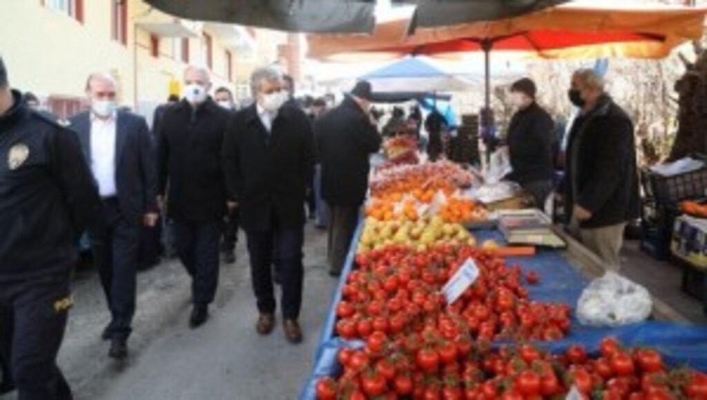 İlkadım Kaymakamı İbrahim Keklik Pazar Yerlerini Denetledi.