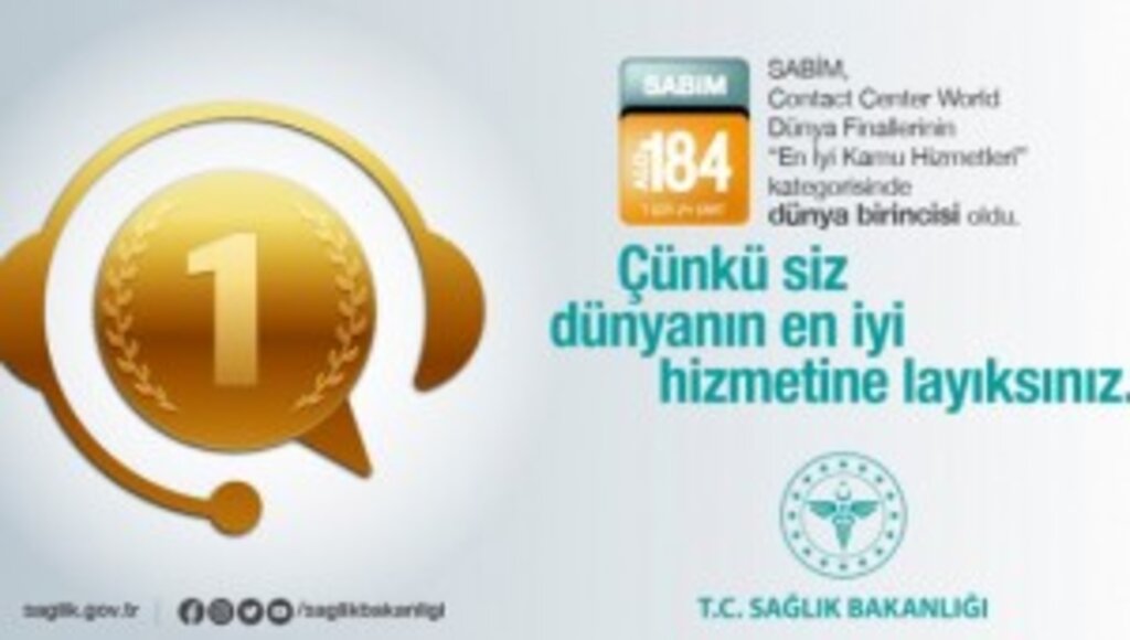 SABİM, “En İyi Kamu Hizmetleri” Kategorisinde Dünya Birincisi