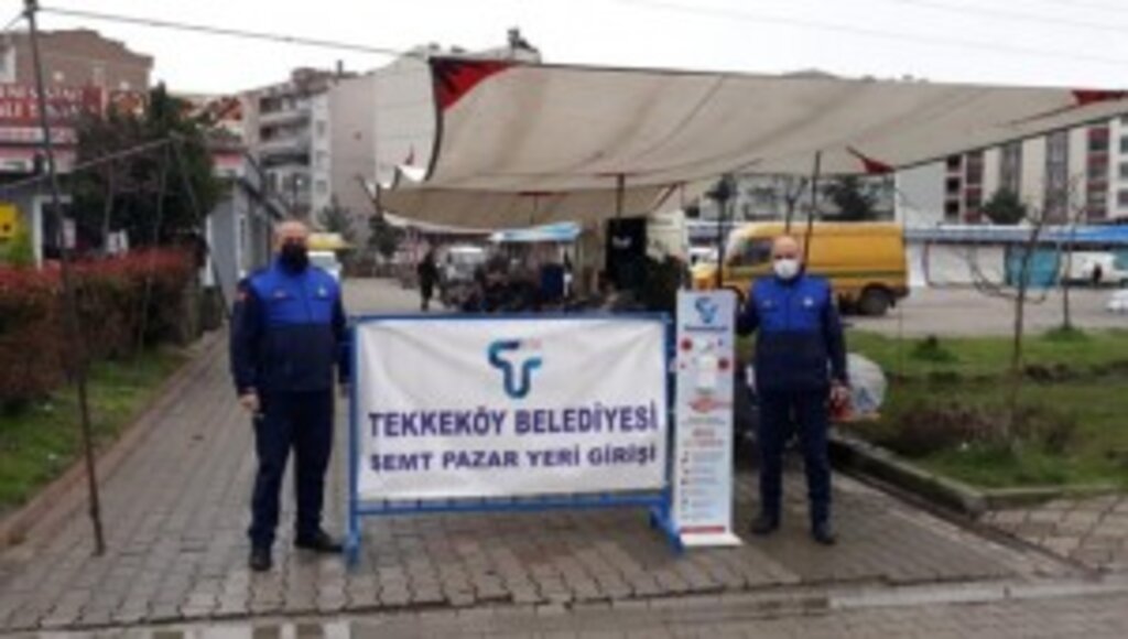 Tekkeköy Pazarlarında Koronavirüs Önlemleri!