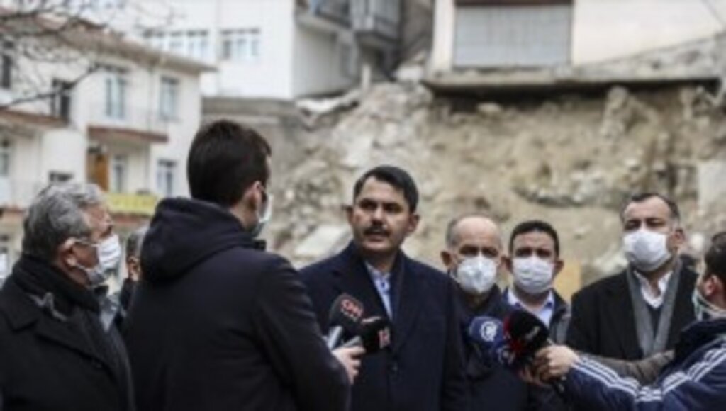Bakan Kurum: Açelya Apartmanı ve etrafındaki apartmanlar şu an için risk altında