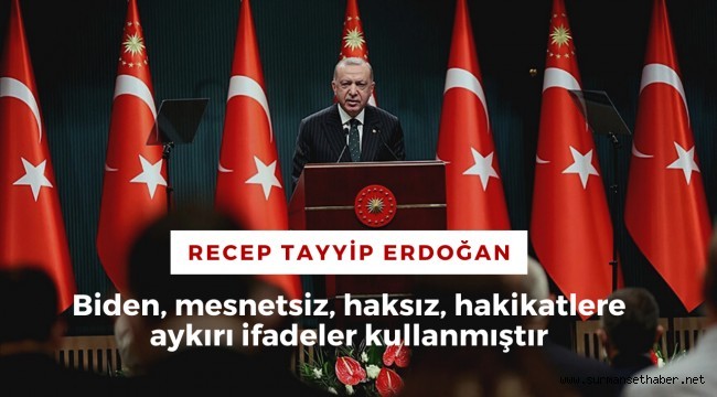 Cumhurbaşkanı Erdoğan: