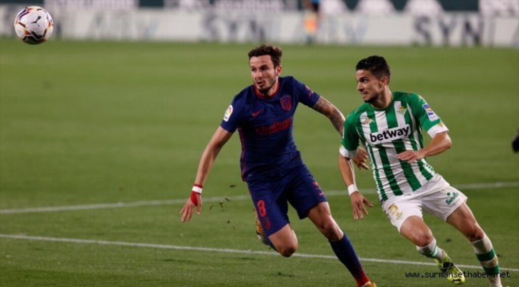Real Betis deplasmanından beraberlikle dönen Atletico Madrid, liderliği geri aldı