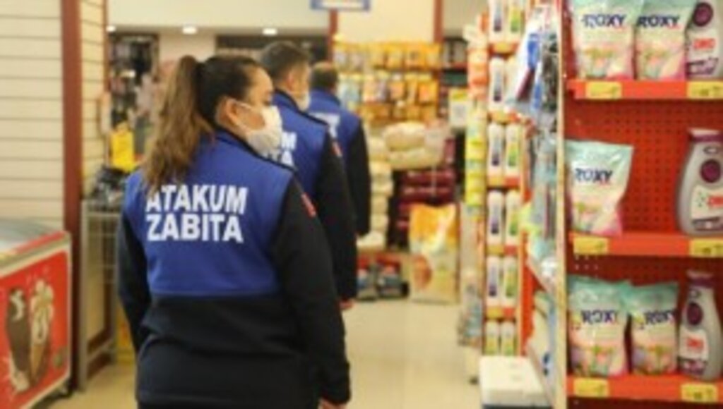 Atakum Zabıtası’ndan ‘tam kapanma’ denetimi