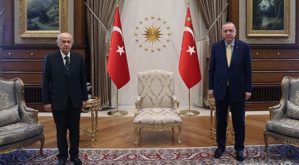 Cumhurbaşkanı Erdoğan, MHP Genel Başkanı Bahçeli'yi kabul etti
