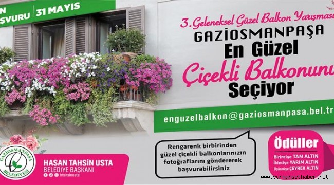 Gaziosmanpaşa En Güzel Çiçekli Balkonunu Seçiyor