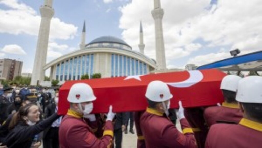 Şehit Jandarma Uzman Çavuş Hüseyin Keleş, Ankara'da son yolculuğuna uğurlandı