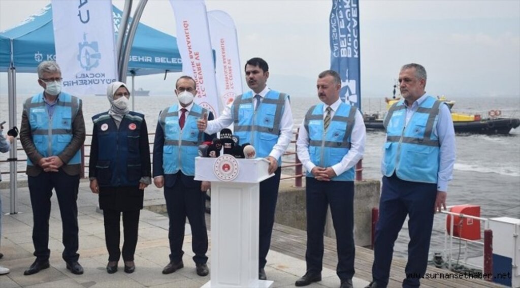 Bakan Kurum: Bugüne kadar 5 bin 306 metreküp müsilaj toplandı