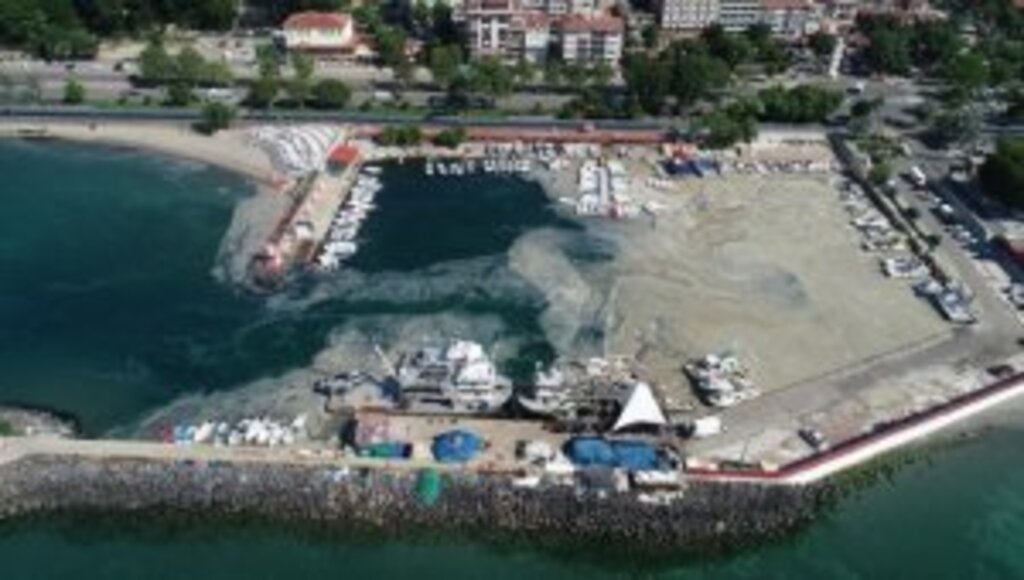 Tekirdağ'da lodos nedeniyle kıyılara müsilaj geri geldi