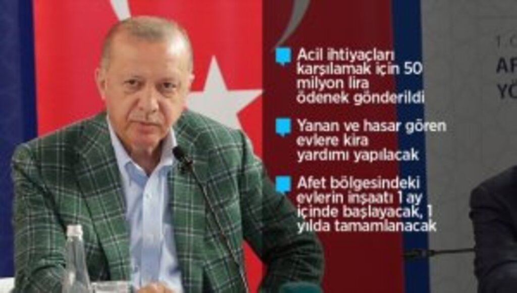 Cumhurbaşkanı Erdoğan: Yanan her yeri daha fazlasıyla tekrar ağaçlandırmak en başta gelen görevimizdir